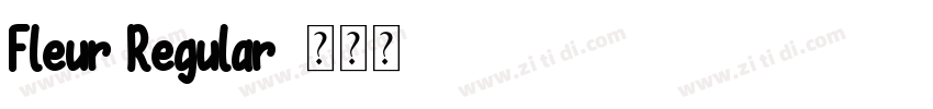 Fleur Regular字体转换